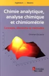 Chimie analytique, analyse chimique et chimiométrie