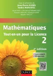 Mathématiques: Tout-en-un pour la licence 2