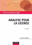 Analyse pour la licence