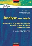 Analyse avec maple