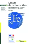 Dosage de certains métaux dans les sédiments et la matière en suspension par absorption atomique