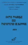 Chimie physique des phénomènes de surface