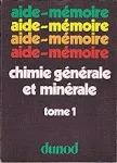 Chimie générale et minérale Tome 1