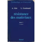 Résistance des matériaux Tome 1