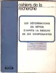 Les déformations du béton d'après la mesure de six composantes