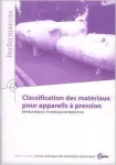 Classification des matériaux pour appareils à pression